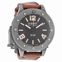 U-Boat Black Titanium Leather Automatic Men's Watch 6157