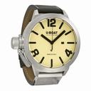 U-Boat Classico As Beige Dial Automatic Black Leather Men's Watch 5571