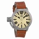 U-Boat Classico Automatic Beige Dial Brown Leather Men's Watch 7075
