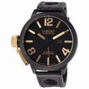 U-Boat Classico Black Dial Ceramic Black Leather Men's Watch 1215