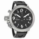U-Boat Flightdeck 55 Chronograph Automatic Black Dial Black Leather Men's Watch 1757