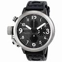 U-Boat Flightdeck Automatic Black Leather Strap Men's Watch 6451