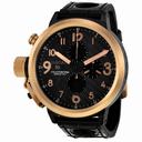 U-Boat Flightdeck Automatic Black Stainless Steel Leather Men's Watch 1838