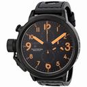 U-Boat Flightdeck CAB Automatic Chronograph Black Leather Men's Watch 6122