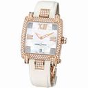 Ulysse Nardin Caprice Mother of Pearl Dial Satin Strap Automatic Ladies Watch 136-91FC-301