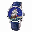 Ulysse Nardin Classico Caesar Enamel Cloisonne Dial Alligator Leather Automatic Men's Watch 8150-111-2-CAESAR