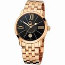 Ulysse Nardin Classico Luna Black Dial 18kt Rose Gold Automatic Men's Watch 8296-122-8-42