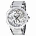 Ulysse Nardin Executive Dual Time Diamond Mother of Pearl Ceramic Ladies Watch 243-10-7-691