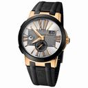 Ulysse Nardin Executive Dual Time Rubber Straps Automatic Men's Watch 246-00-3-421