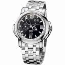 Ulysse Nardin GMT Perpetual Black Dial 18kt White Gold Men's Watch 320-60-8-32