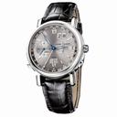 Ulysse Nardin GMT Perpetual Grey Dial Leather Strap Automatic Men's Watch 320-82-32