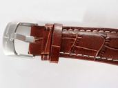 Ulysse Nardin Marine Collection 263-66 Brown Crocodile Leather Strap Round White Dial Watch