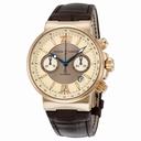 Ulysse Nardin Maxi Marine Automatic Chronograph Ivory Dial 18kt Rose Gold Men's Watch 356-66/354