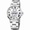 Ulysse Nardin Maxi Marine Chronometer White Dial Stainless Steel Automatic Men's Watch 263-67-7-40