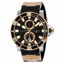 Ulysse Nardin Maxi Marine Diver Black Dial 18K Rose Gold Men's Watch 265-90-3-92