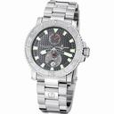 Ulysse Nardin Maxi Marine Diver Chronograph Grey Dial Stainless Steel Men's Watch 263-33-7-91