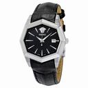 Versace Atelier Black Dial Black Leather Men's Watch 13Q99D009 S009