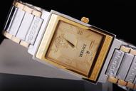 Versace Character Tonneau WLA99D498S009 Rectangle Womens Stainless Steel Case Watch