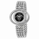 Versace Eon Ellipsis Reversible Black Enamel Dial Stainless Steel Ladies Watch 91Q99D008-S099