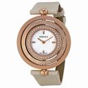 Versace Eon Lady Mother of Pearl Ivory Satin Leather Ladies Watch 80Q81SD498-S002