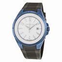 Versace V-Man White Dial Black Rubber Men's Watch P7QB8D001 S009