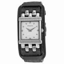 Versace V-Square White Dial Black Leather Ladies Watch 61Q99SD001 S009