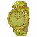 Versace Vanitas Green Dial Leather Strap Ladies Watch VK7110014