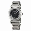 Versace Vanity Black Dial Stainless Steel Ladies Watch P5Q99D009S099