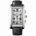 Cartier Tank Americaine Silver Dial Chronograph Men's Watch W2609456
