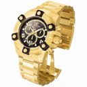 Invicta Arsenal Reserve Chronograph Black Mother of Pearl Dial Gold-plated Men's Watch 0340