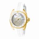 Invicta Angel Mother of Pearl Dial White Rubber Ladies Watch 0488