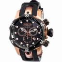 Invicta Venom Chronograph Black Dial Polyurethane Men's Watch 0948