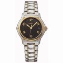 Ebel Black Dial Two-Tone Stainless Steel Quartz Ladies Watch 1087221-15665P