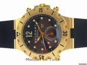 Bulgari BVLGARI DIAGONO PRO AQUA 3-TIME ZONE GMT 200m - YELLOW GOLD