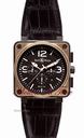 Bell & Ross BR01-94 ROSE GOLD & BLACK CARBON CHRONOGRAPH - 46mm - NEW