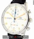 IWC Portuguese Chrono Silver Dial Gold Numerals NIB