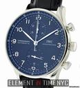 IWC Portuguese Chronograph Black Dial IW3714-47 NIB