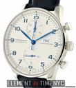 IWC Portuguese Chrono Silver Dial Blue Numerals