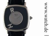 Chopard "Happy Diamonds" Rectangular Handaufzug 18kt Wei gold Vintage 32x32mm