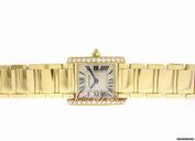 Cartier TANK FRANCAISE LADIES' DIAMOND YELLOW GOLD ON BRACELET - NEW
