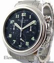 Blancpain Leman Flyback Chronograph  Steel Bracelet Black Dial