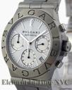 Bulgari Diagono Chronograph Stainless Steel On Bracelet White Dial