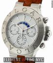 Bulgari Diagono Regatta Chronograph 18kt White Dial On Strap