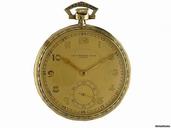 Tissot Locle Vintage Taschenuhr Gelbgold 49mm
