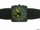 Bell & Ross CHRONOGRAPH 46mm BLACK PVD w/ YELLOW-LIMITED 500 PIECES 2010