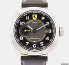 Panerai S/S Black Dial Ferrari Scuderia GMT B&P FER00009