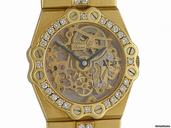 Chopard St. Moritz Gelbgold Diamond Skelett Vintage 30mm
