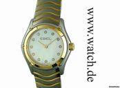 Ebel Classic Lady Mini Stahl/Gelbgold Diamond Perlmutt 24mm