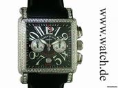 Franck Muller Conquistador King Cortez Chronograph Diamond 45x45mm N E U