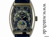Franck Muller Cintree Curvex Double Retrograde Jour et Nuit Platin 50x36mm